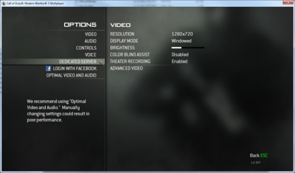 enable console in cod mw3 pc